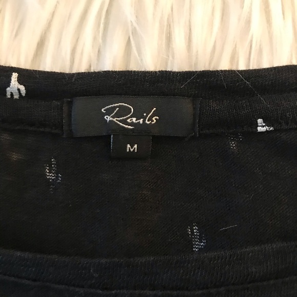 Rails 🌵cactus print short sleeve blouse. Size medium - Picture 7 of 10